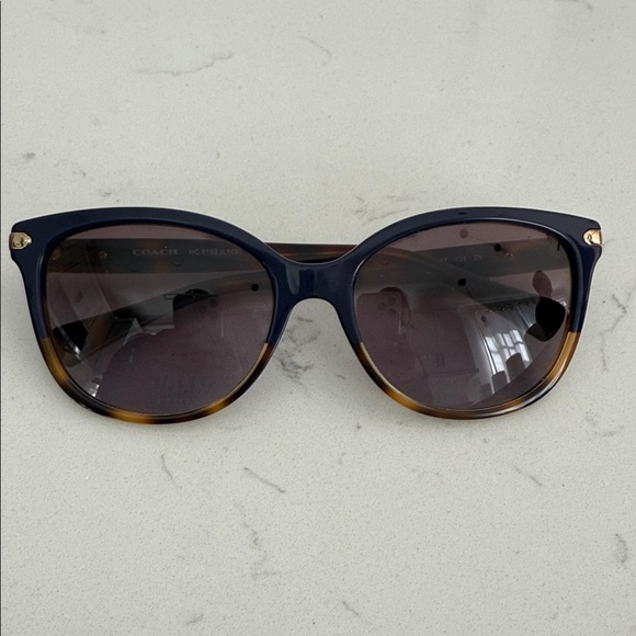 Coach Brown Sunglasses with Gold Accents - Picture 2 of 4